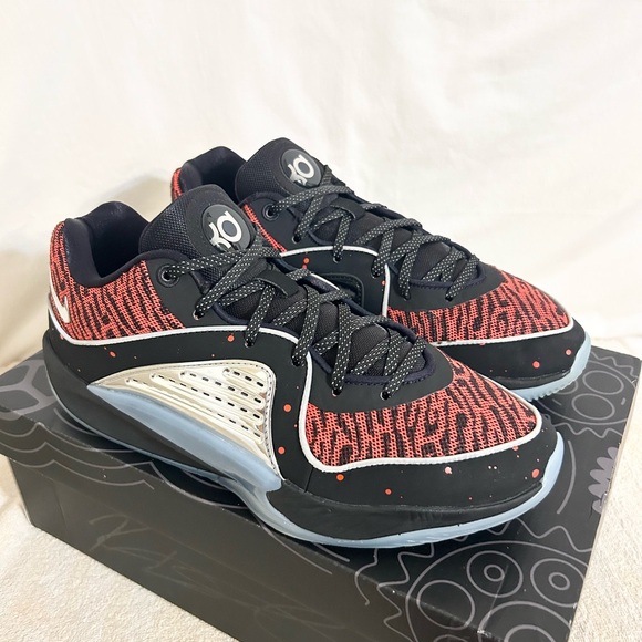 Nike KD 16 Slim Reaper Black/Red size 9.5 WITH OG BOX MEN’S BASKETBALL SHOES - Picture 2 of 9